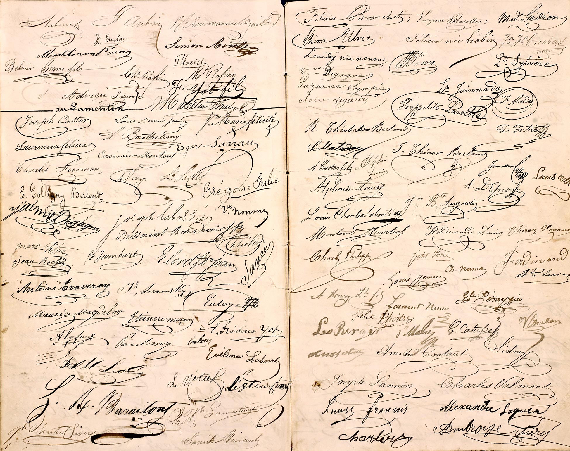 Pétition en faveur de la nomination de Bissette