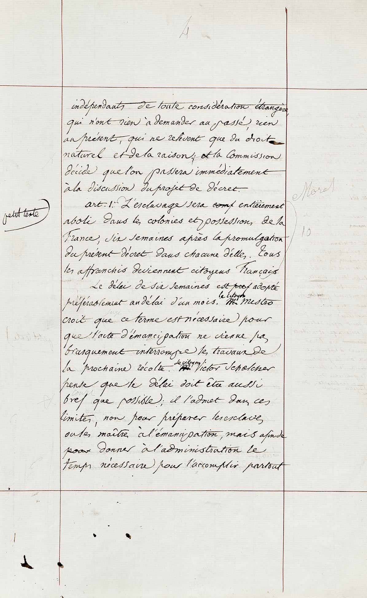 Séance du 6 mars 1848