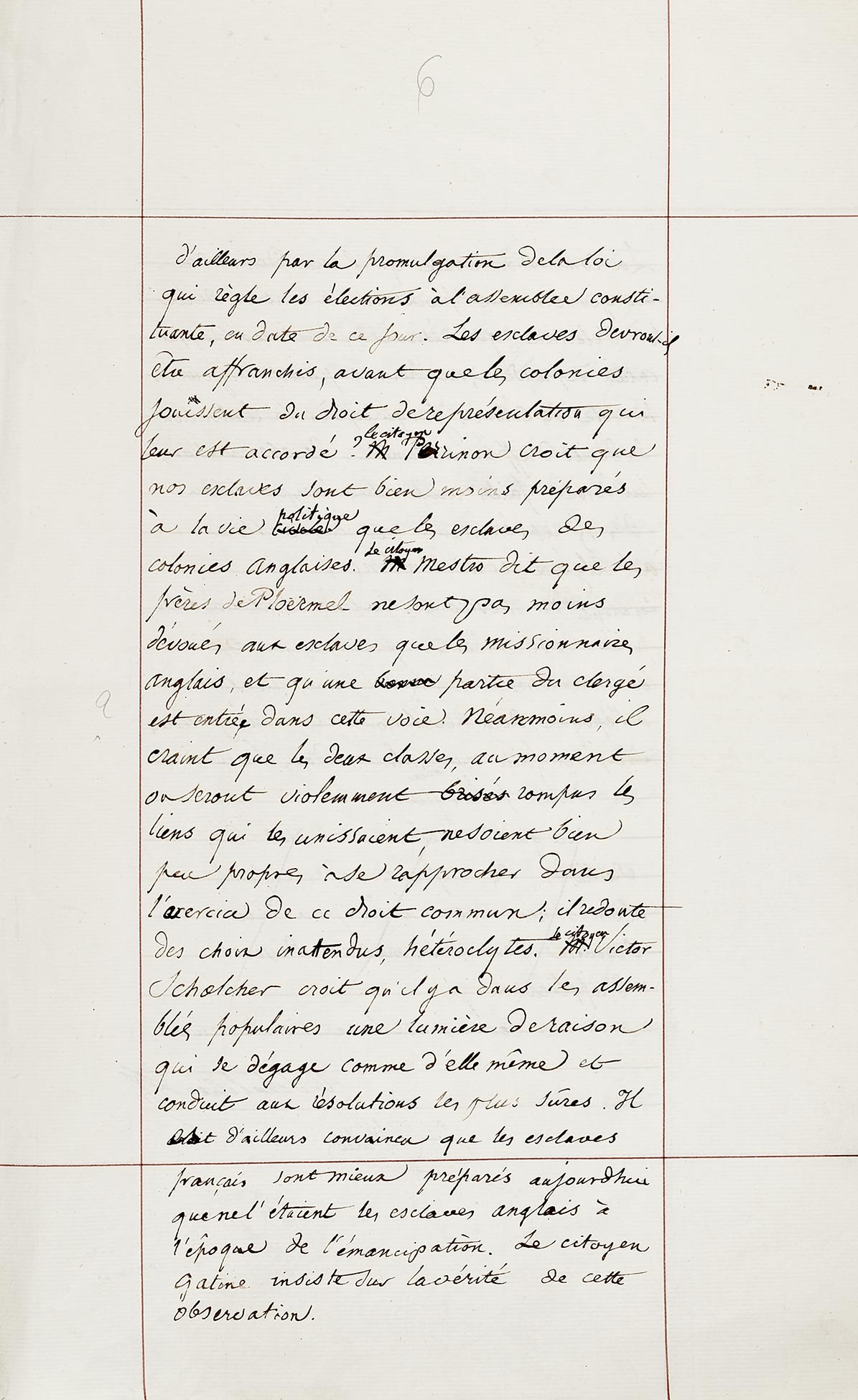 Séance du 6 mars 1848