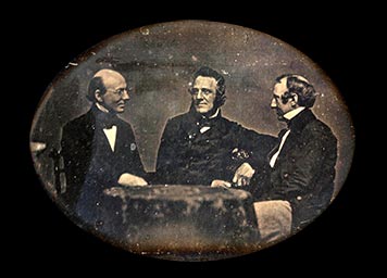 Portrait of William Lloyd Garrison, George Thompson and Wendell Phillips