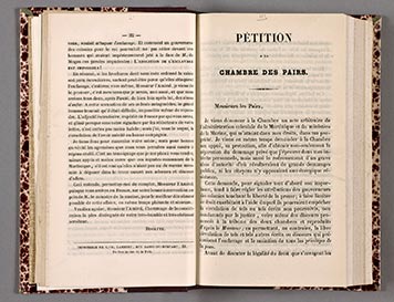 Pétition à la chambre des pairs