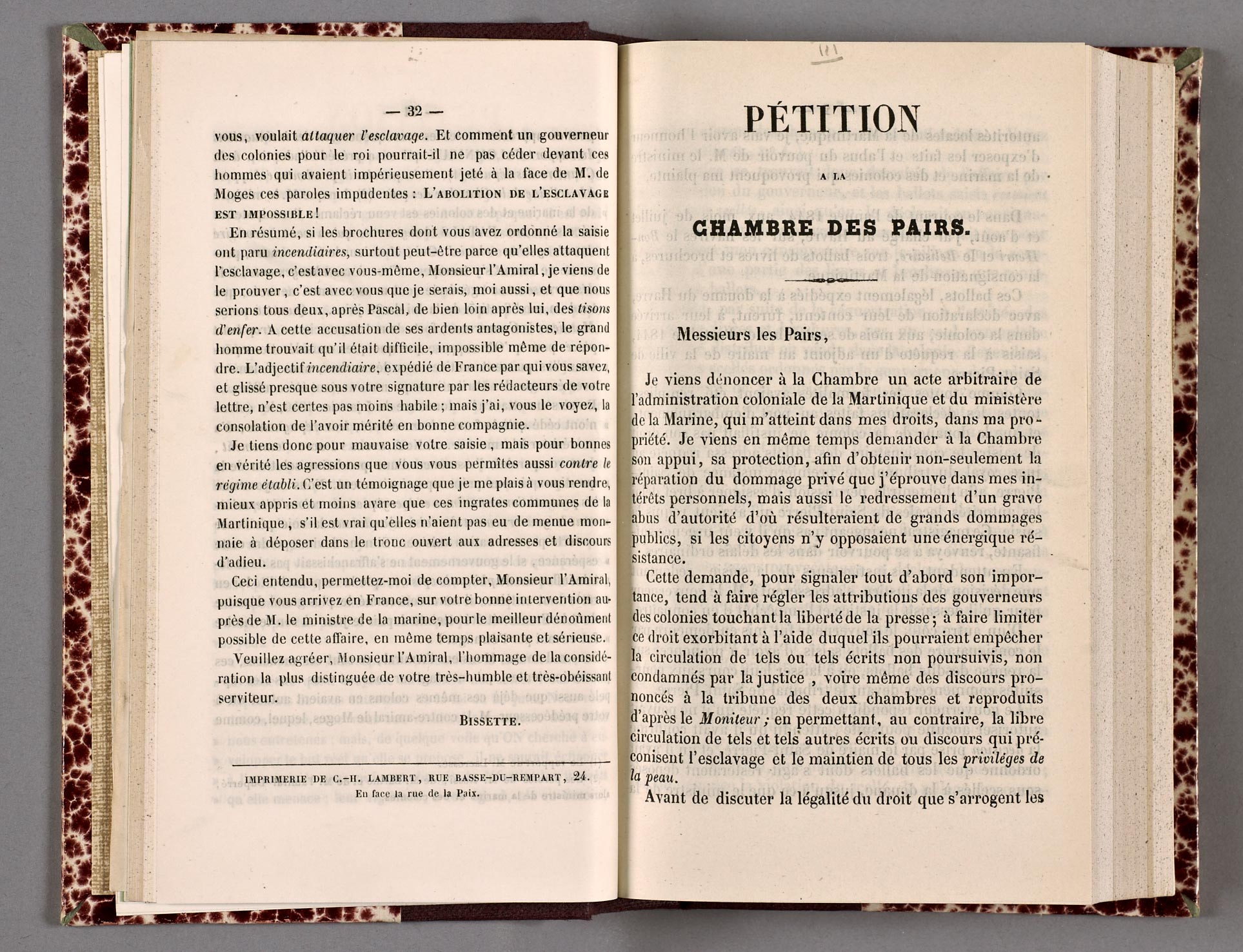 Pétition à la chambre des pairs