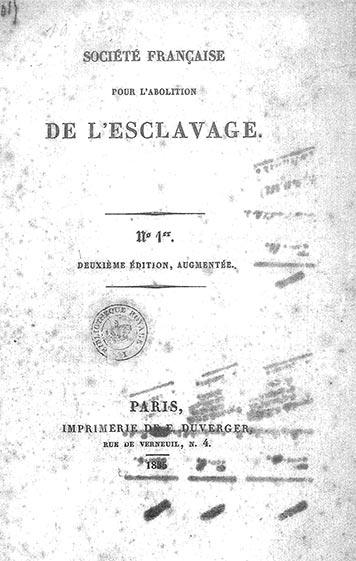 Société Française pour l’Abolition de l’Esclavage