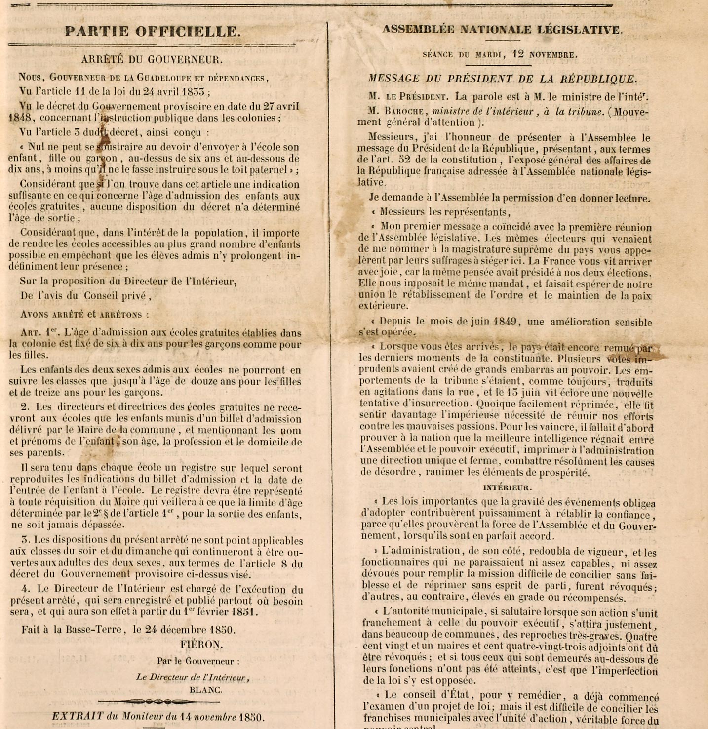 admission des enfants aux écoles gratuites