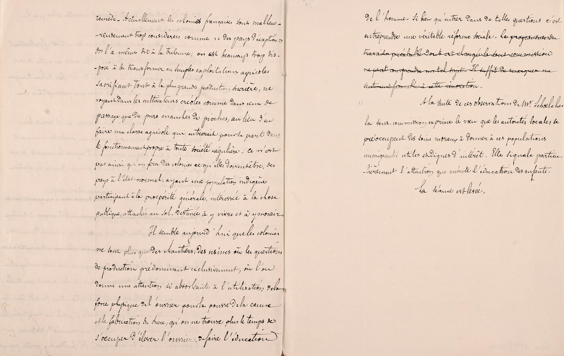 Séance du 13 juillet 1873 de la Commission du travail colonial