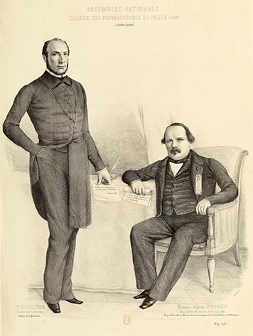 Schœlcher et François-Auguste Perrinon