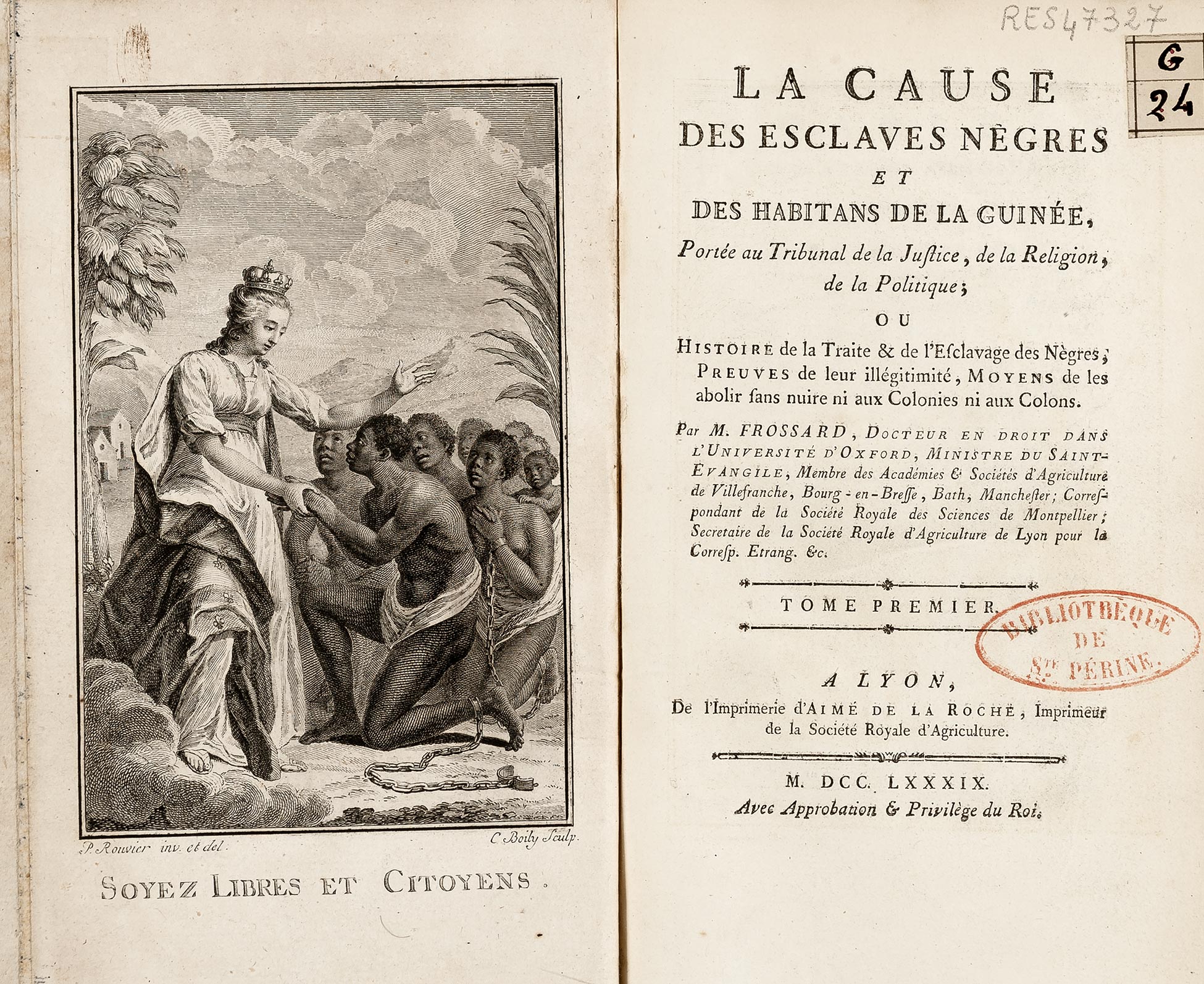 La cause des esclaves nègres