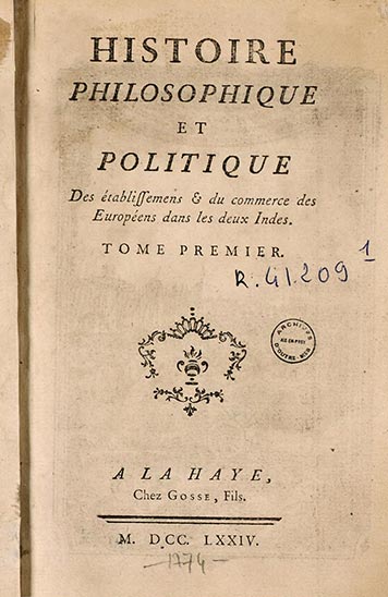 Histoire philosophique et politique