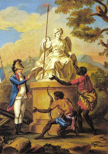 Allégorie de l’abolition de l’esclavage en Martinique