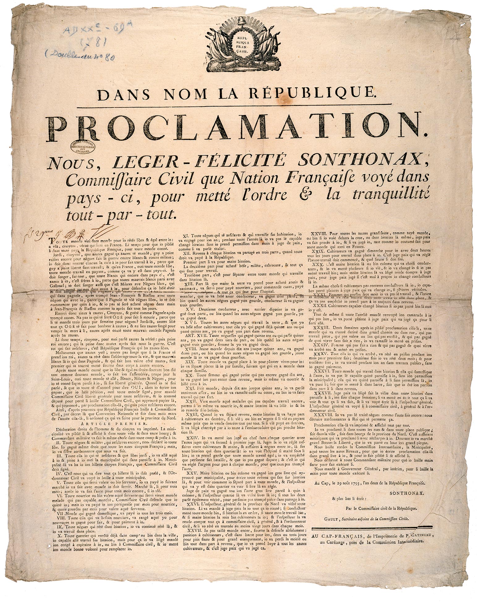 Proclamation