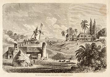 Une sucrerie à la Guadeloupe