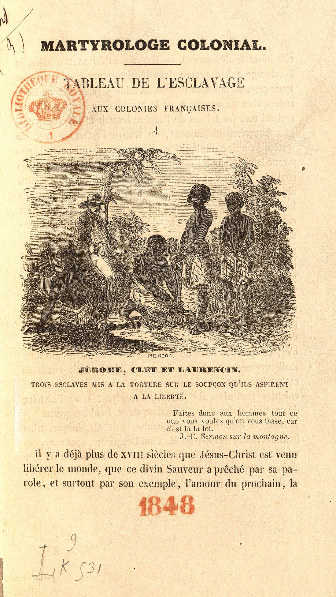 Martyrologe colonial