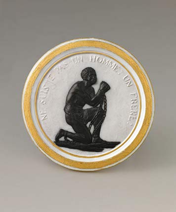 Médaillon abolitionniste en porcelaine