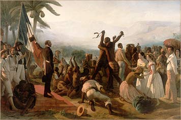 La proclamation de la liberté des Noirs aux colonies